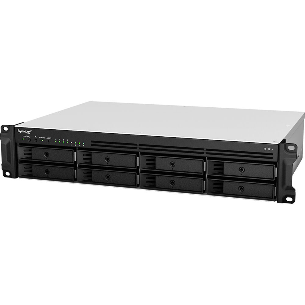 Synology RS1221+ 8-bay rackmount NAS for business file storage — view 3