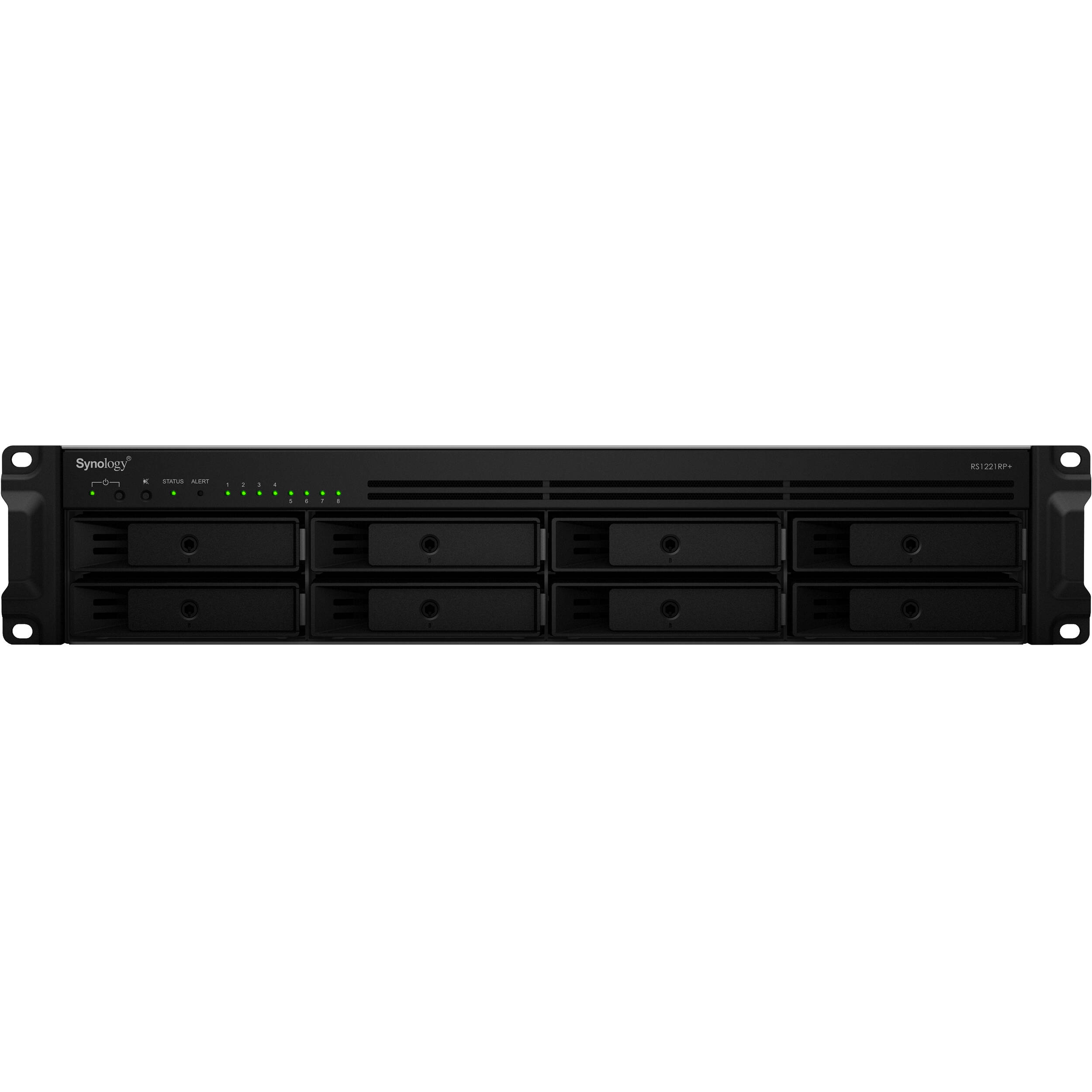 Synology RS1221RP+ 8-bay rackmount NAS diskless with redundant power support — view 2
