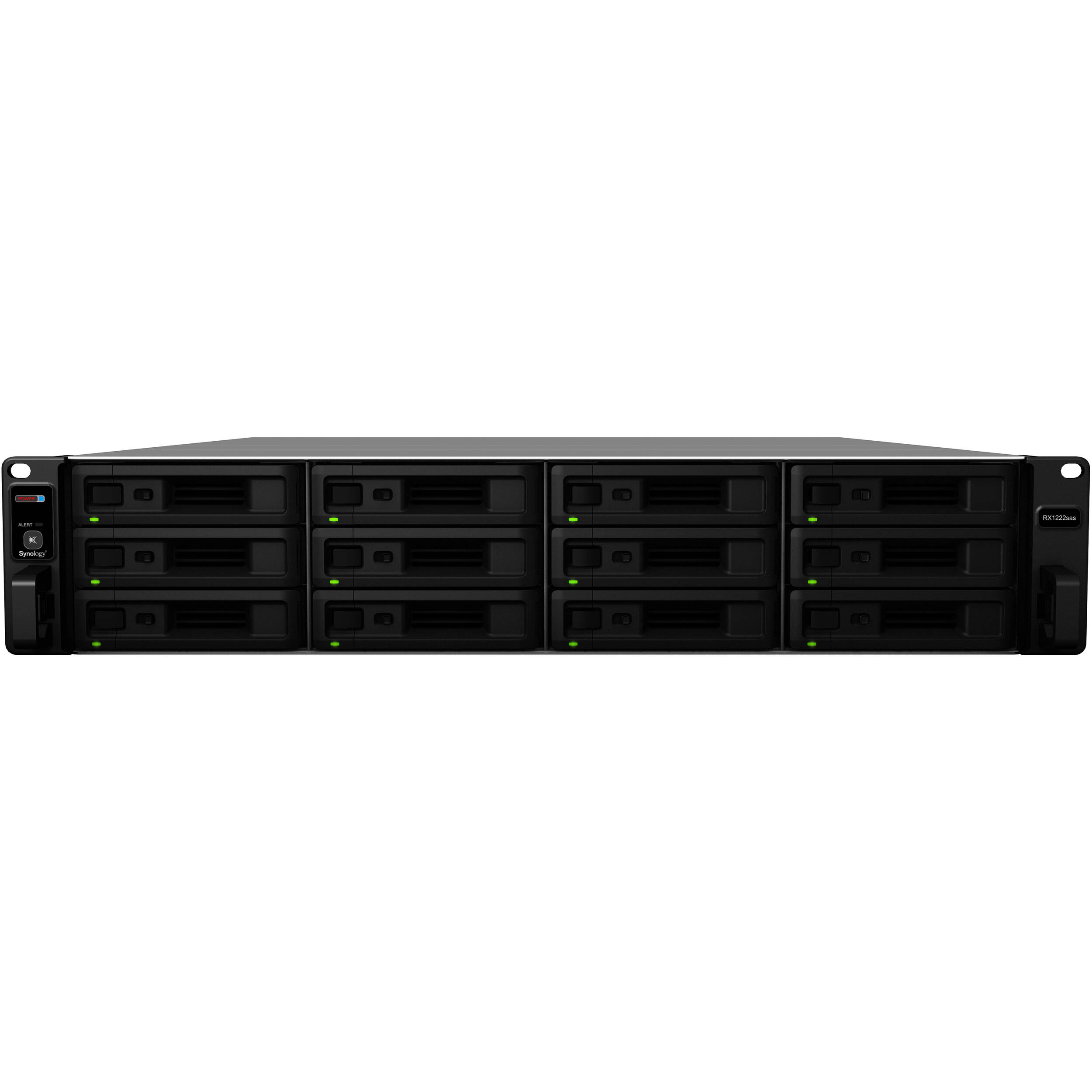 Synology RX1222SAS 12-bay rack expansion enclosure, diskless — view 2