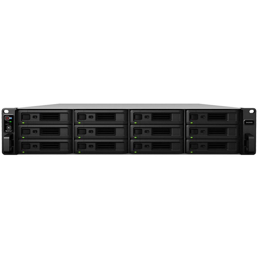 Synology SA3200D 12-bay diskless rack-mount NAS for enterprise storage — view 2