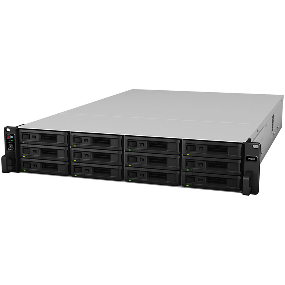 Synology SA3200D 12-bay diskless rack-mount NAS for enterprise storage — view 4