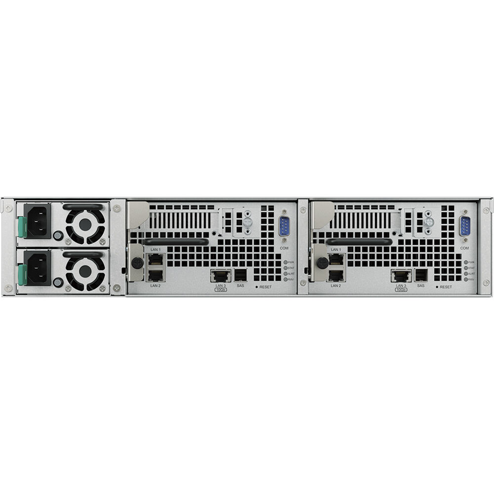Synology UC3400 12-bay active-active dual-controller diskless SAN rack-mount storage array — view 5