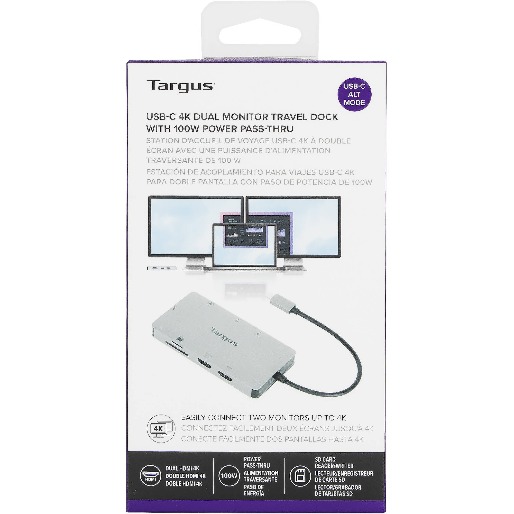 TARGUS DOCK423TT USB-C DUAL HDMI 4K DOCKING STATION WITH 100W PD PASS-THRU - SUP — view 16