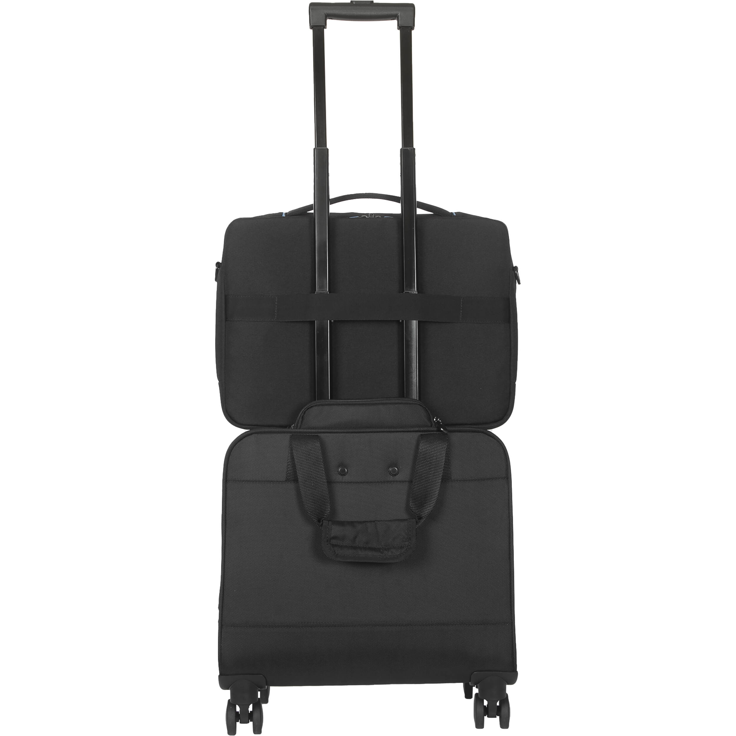 Targus 15–16" black 4-wheel rolling laptop case with telescoping handle — view 3