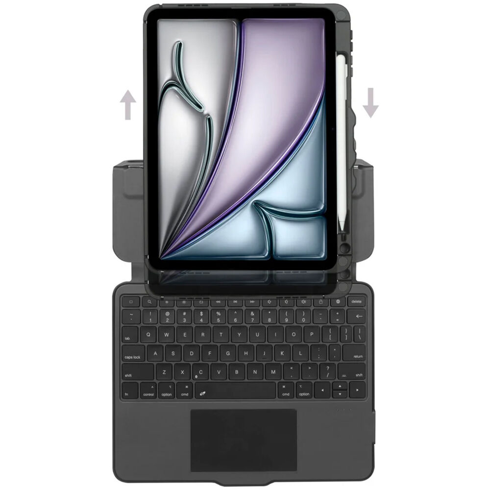 Targus VersaVu Bluetooth keyboard case for iPad in black, folio-style protective tablet case — view 11