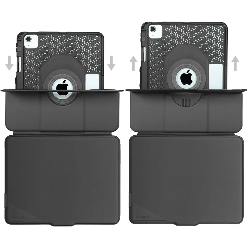 Targus VersaVu Bluetooth keyboard case for iPad in black, folio-style protective tablet case — view 12