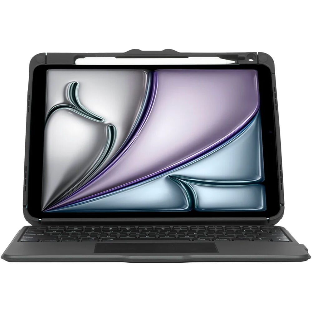 Targus VersaVu Bluetooth keyboard case for iPad in black, folio-style protective tablet case — view 5