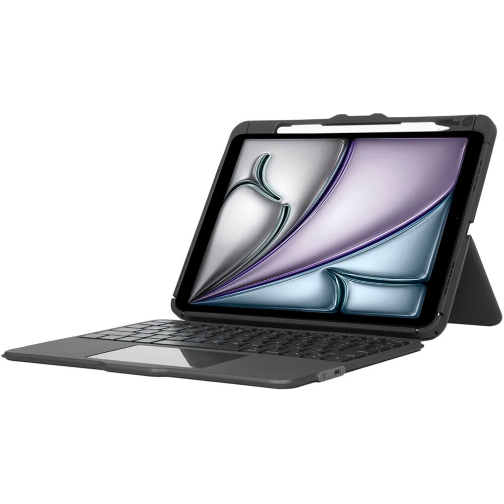 Targus VersaVu Bluetooth keyboard case for iPad in black, folio-style protective tablet case — view 7