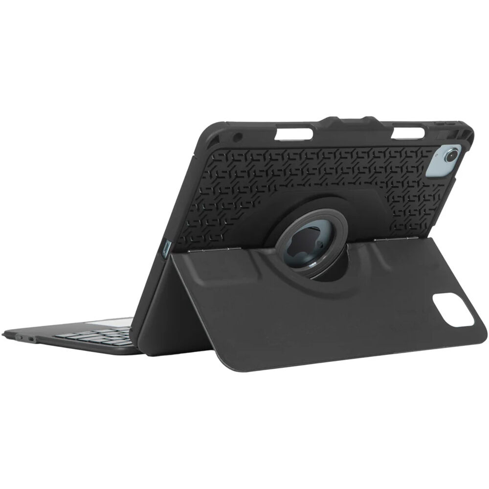 Targus VersaVu Bluetooth keyboard case for iPad in black, folio-style protective tablet case — view 9