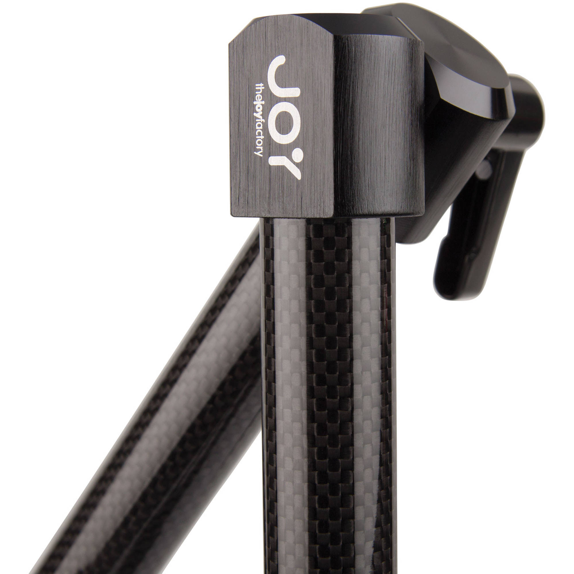 Joy Factory MAGCONNECT C-clamp carbon fiber dual arm mount for desk or counter display installation — view 3