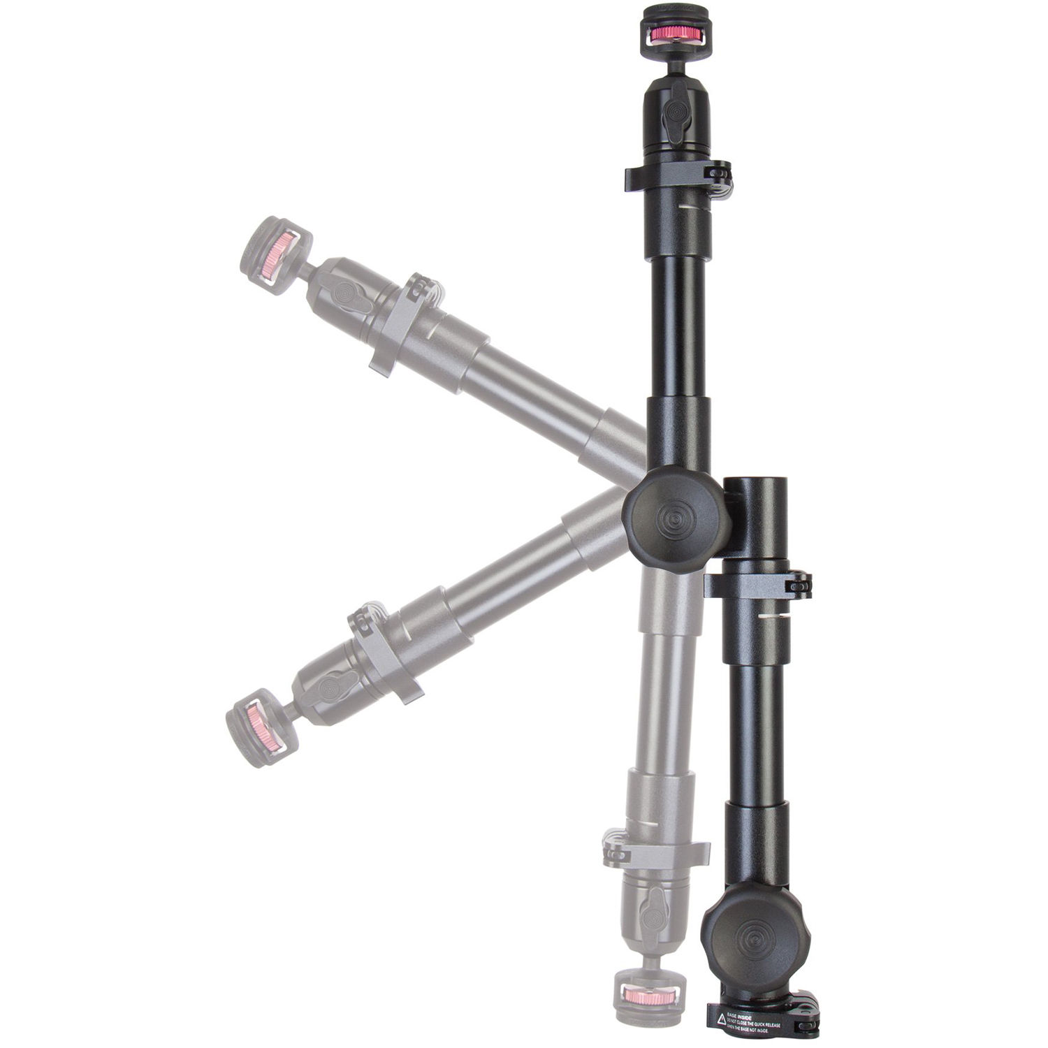 MagConnect heavy duty seat bolt mount with dual telescopic extension arm for in-vehicle tablet use — view 4