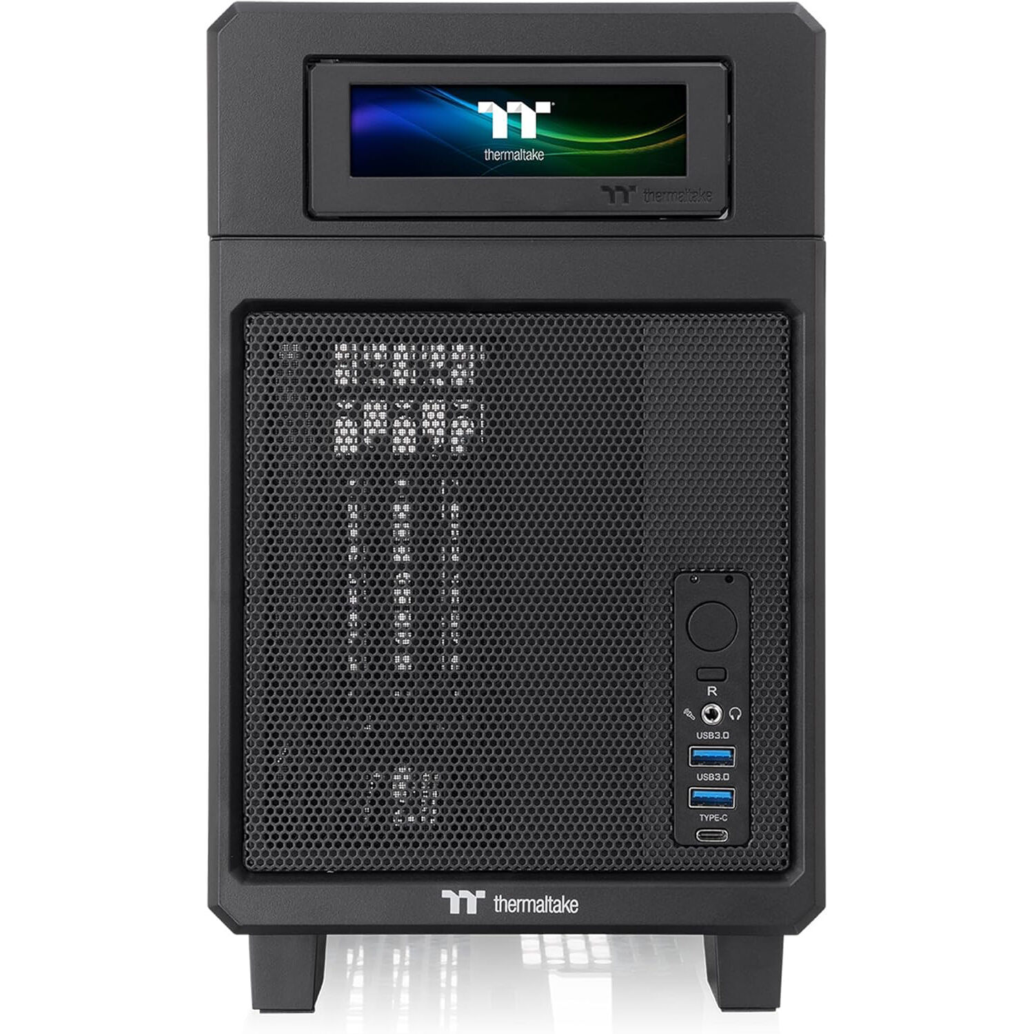 Thermaltake TR100 Black Mini-ITX small form factor case with magnetic side panels — view 2