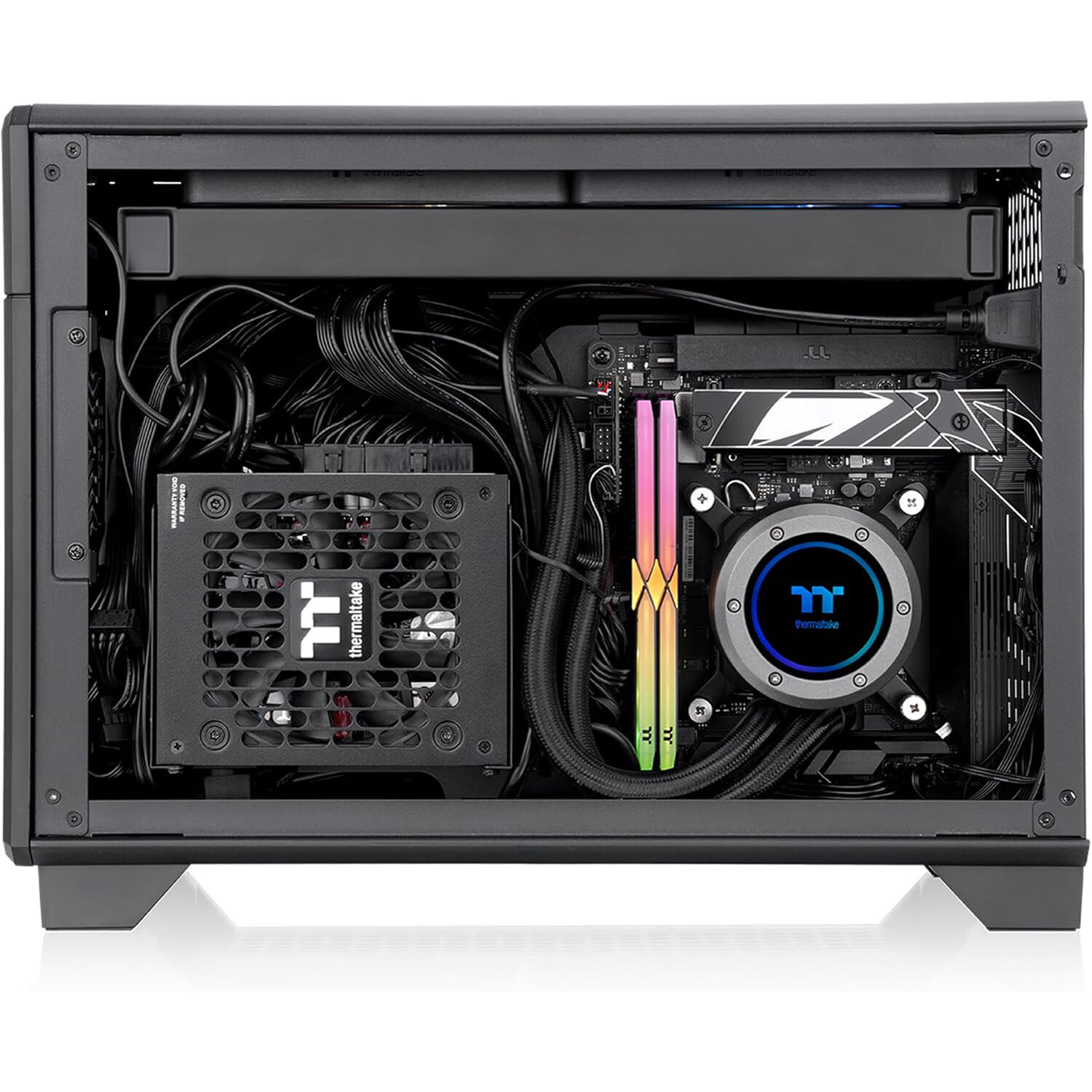 Thermaltake TR100 Black Mini-ITX small form factor case with magnetic side panels — view 6