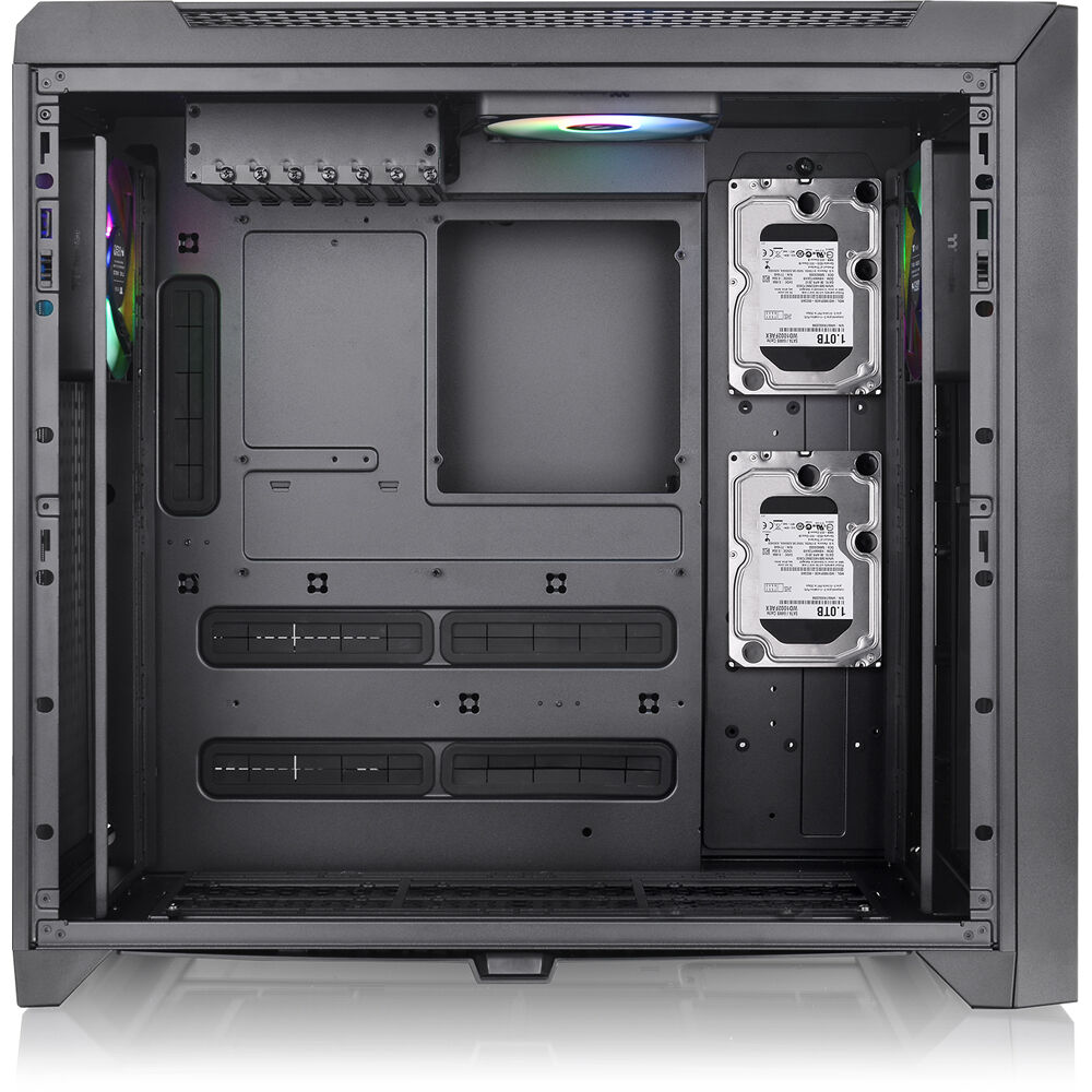 Thermaltake C750 TG ARGB Black mid tower PC case with tempered glass side panel — view 10