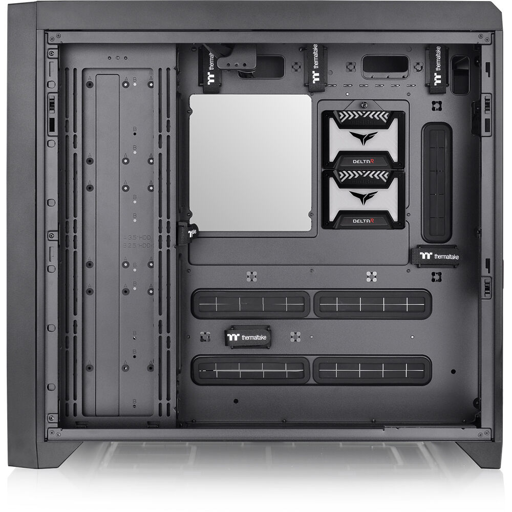 Thermaltake C750 TG ARGB Black mid tower PC case with tempered glass side panel — view 18