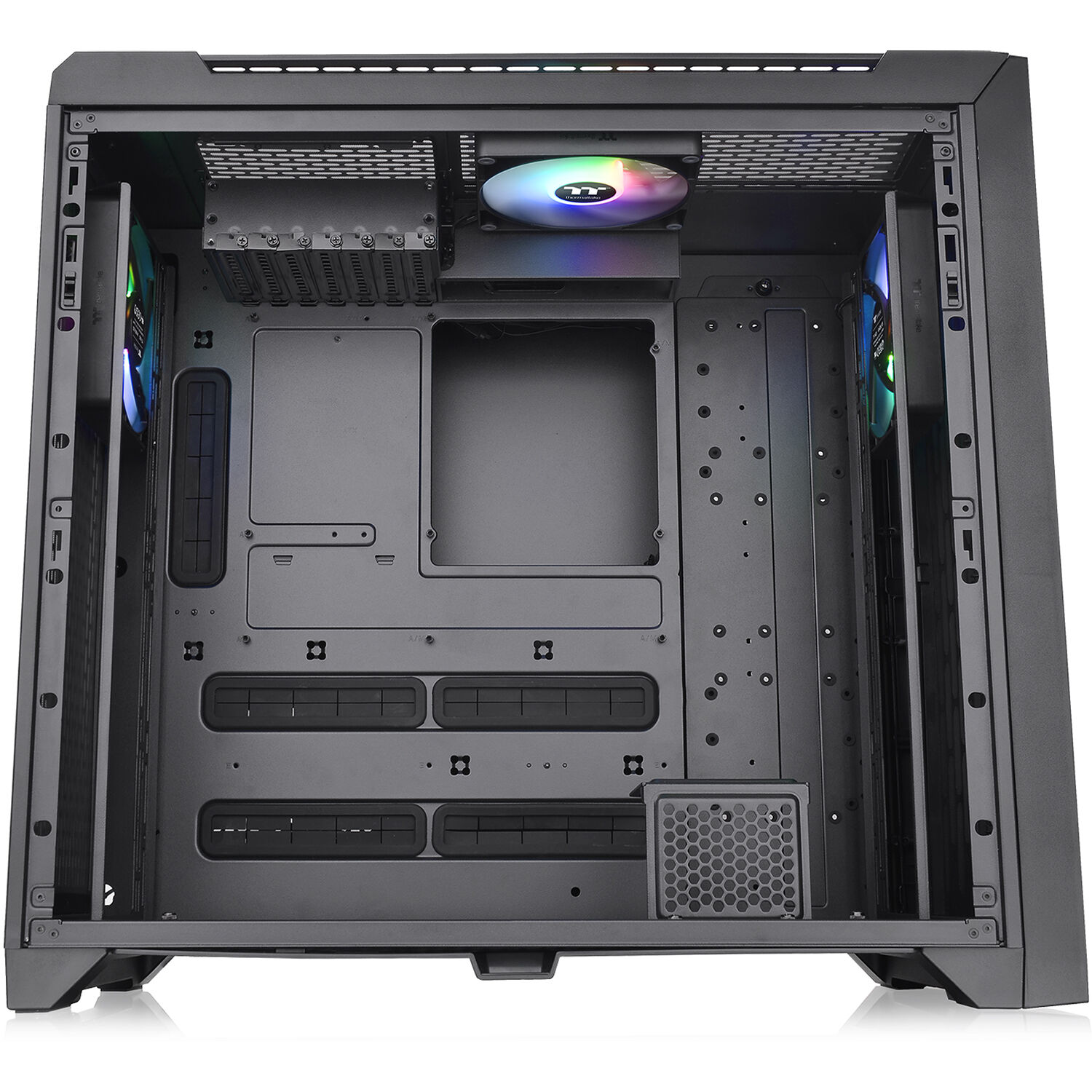 Thermaltake C750 TG ARGB Black mid tower PC case with tempered glass side panel — view 19