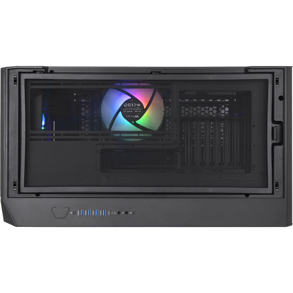 Thermaltake C750 TG ARGB Black mid tower PC case with tempered glass side panel — view 21