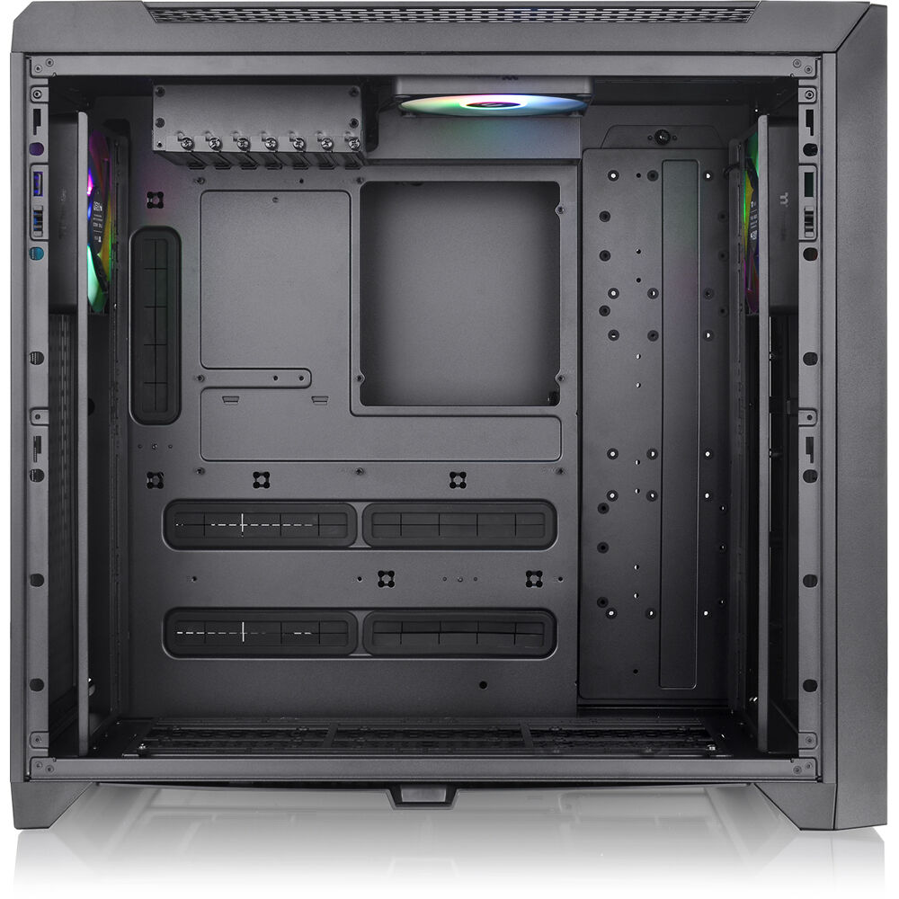Thermaltake C750 TG ARGB Black mid tower PC case with tempered glass side panel — view 8