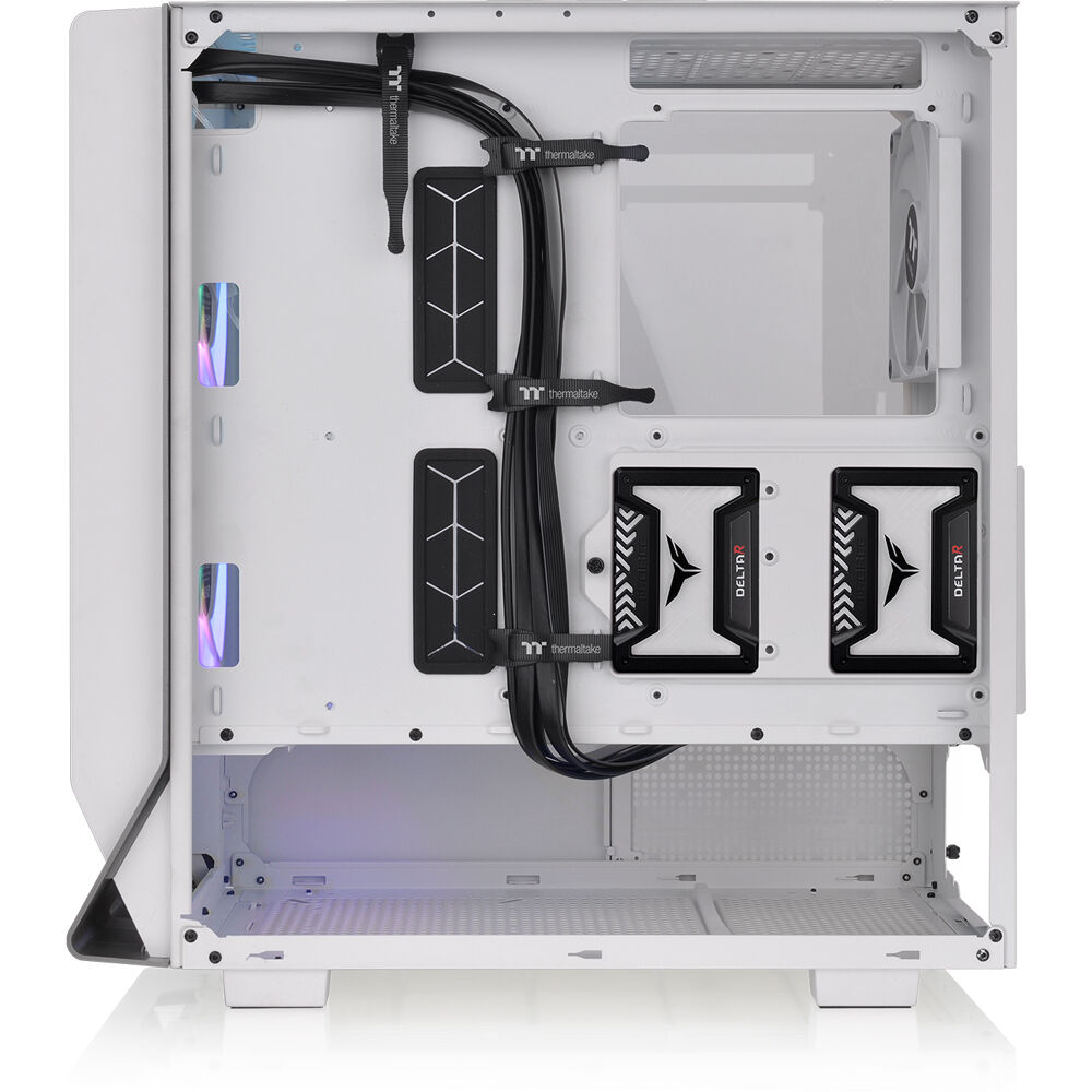 Thermaltake Ceres 300 Snow Case white ATX mid tower with ARGB fans and perforated front panel — view 12
