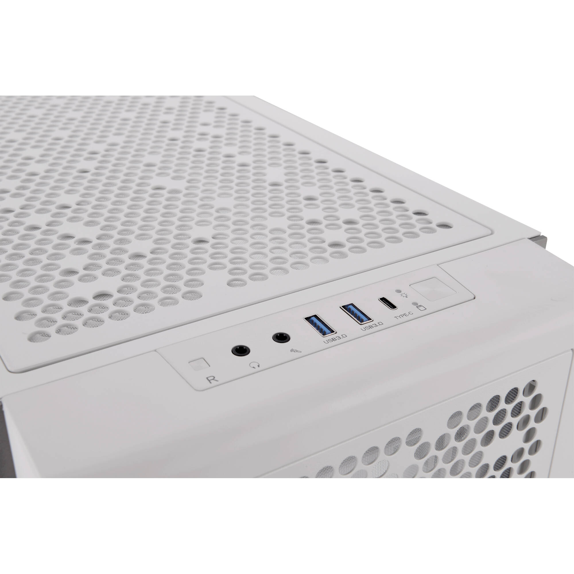 Thermaltake Ceres 300 Snow Case white ATX mid tower with ARGB fans and perforated front panel — view 17