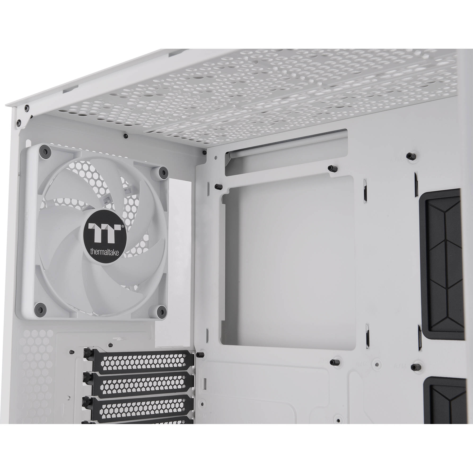 Thermaltake Ceres 300 Snow Case white ATX mid tower with ARGB fans and perforated front panel — view 18