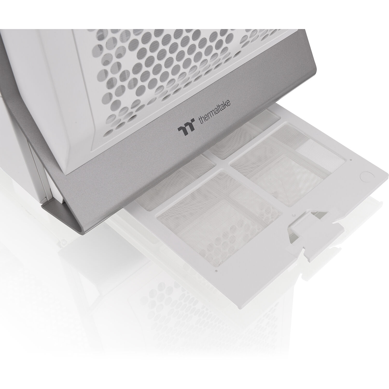Thermaltake Ceres 300 Snow Case white ATX mid tower with ARGB fans and perforated front panel — view 22