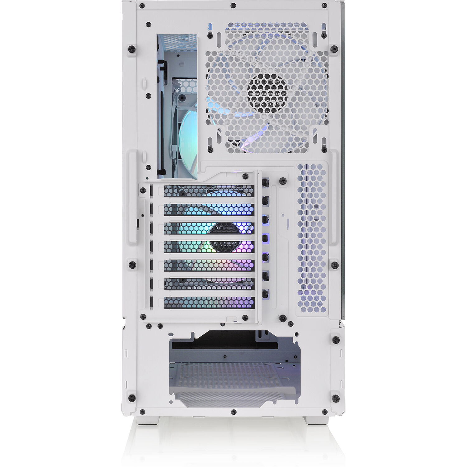 Thermaltake Ceres 300 Snow Case white ATX mid tower with ARGB fans and perforated front panel — view 6