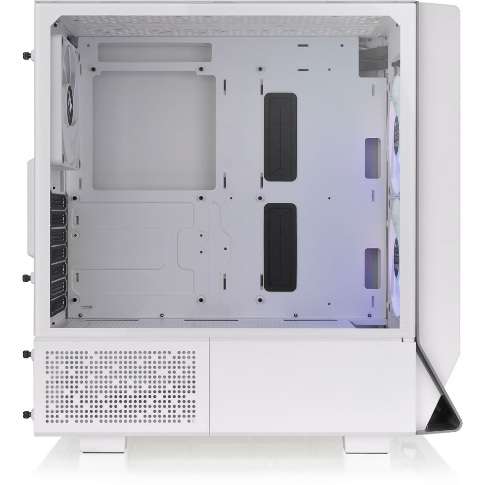 Thermaltake Ceres 300 Snow Case white ATX mid tower with ARGB fans and perforated front panel — view 7