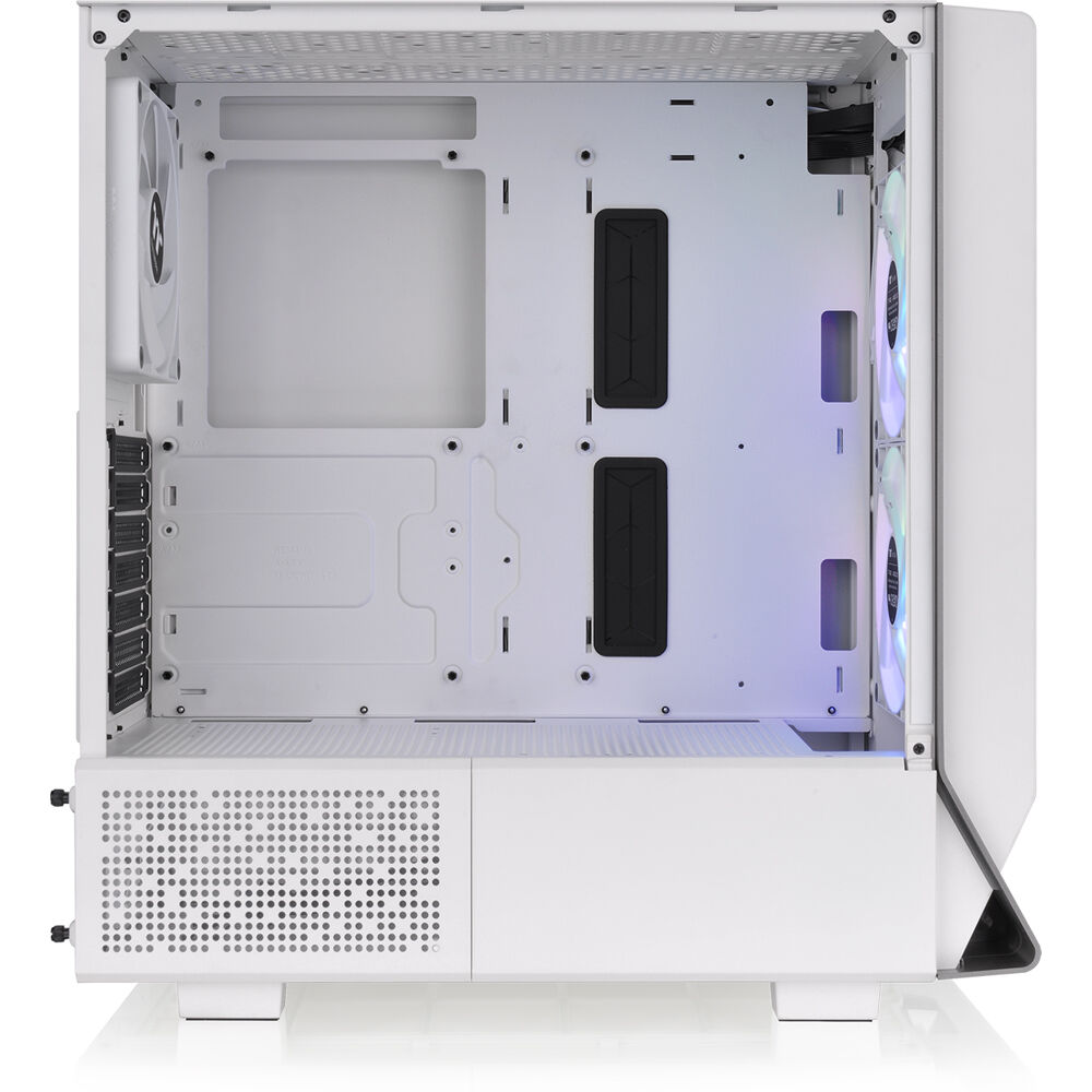 Thermaltake Ceres 300 Snow Case white ATX mid tower with ARGB fans and perforated front panel — view 8