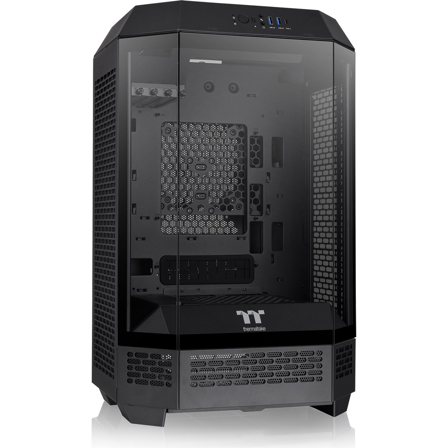 Thermaltake Tower 300 Black Case | Octagonal Prism, 420 mm AIO