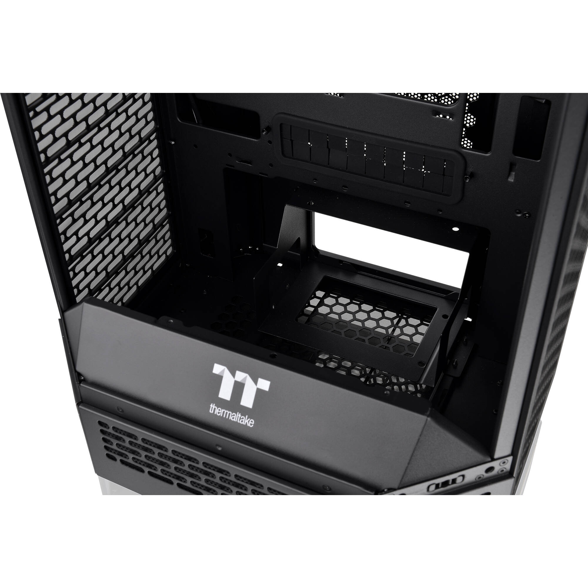 Thermaltake Tower 300 Black vertical PC case with octagonal prism design — view 12
