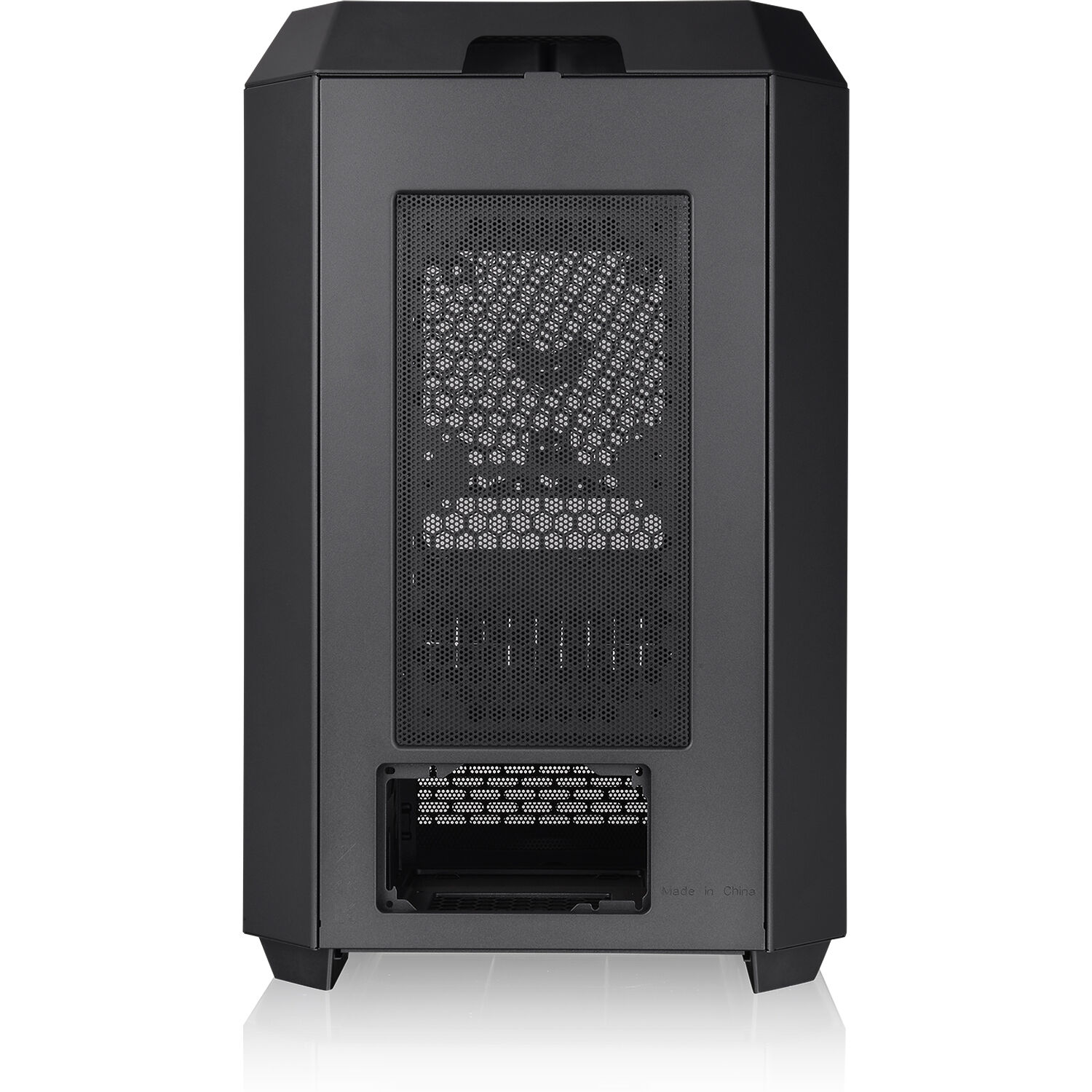 Thermaltake Tower 300 Black vertical PC case with octagonal prism design — view 4