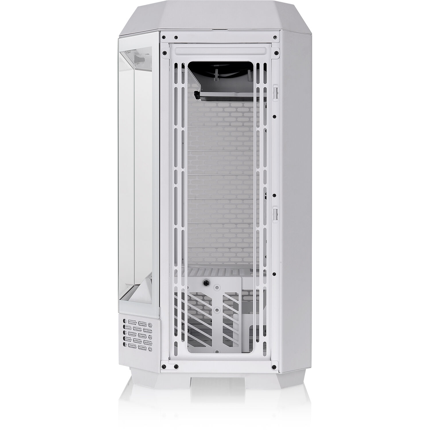 Thermaltake Tower 300 Snow vertical mid tower PC case in white with octagonal prism design — view 6