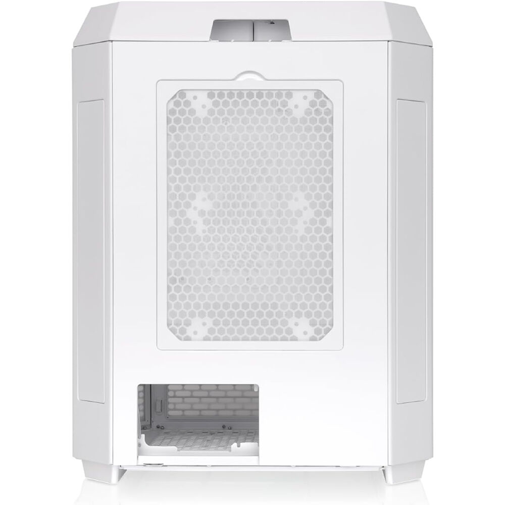 Thermaltake Tower 600 Snow mid tower PC case with vertical layout and three tempered glass panels — view 4