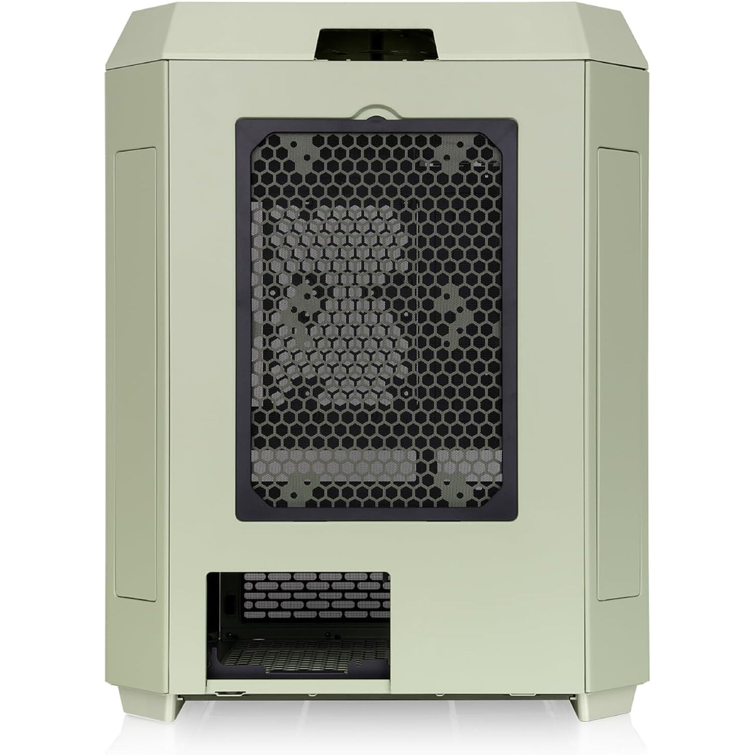 Thermaltake Tower 600 Matcha Green mid-tower ATX case with vertical layout and tempered glass panels — view 4