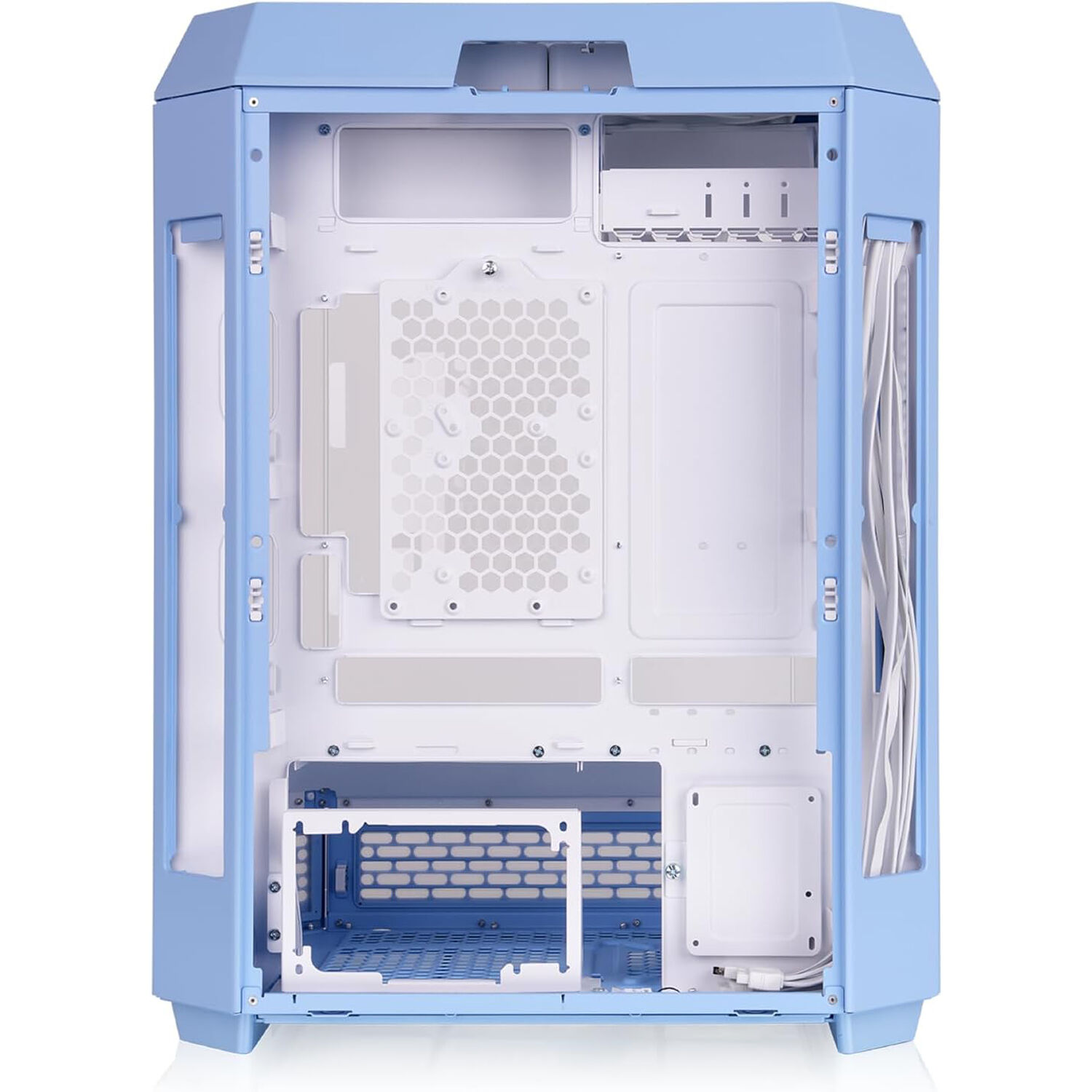 Thermaltake Tower 600 Hydrangea Blue vertical ATX mid tower case with tempered glass panels — view 3