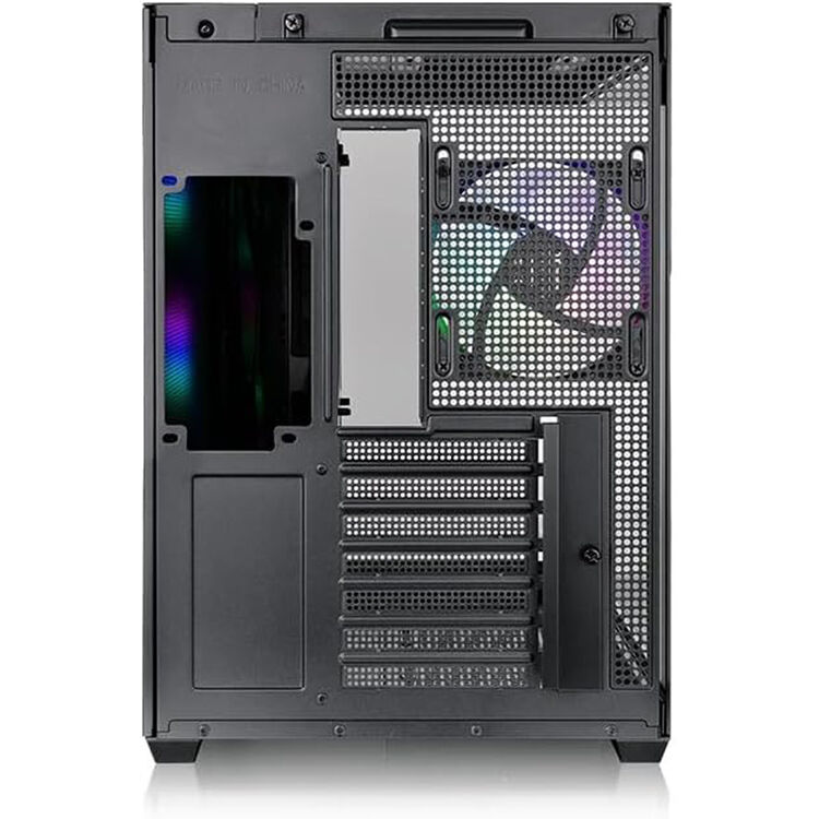 Thermaltake View 380 TG ARGB Case Black mid tower chassis with tempered glass side panel and four ARGB fans — view 3
