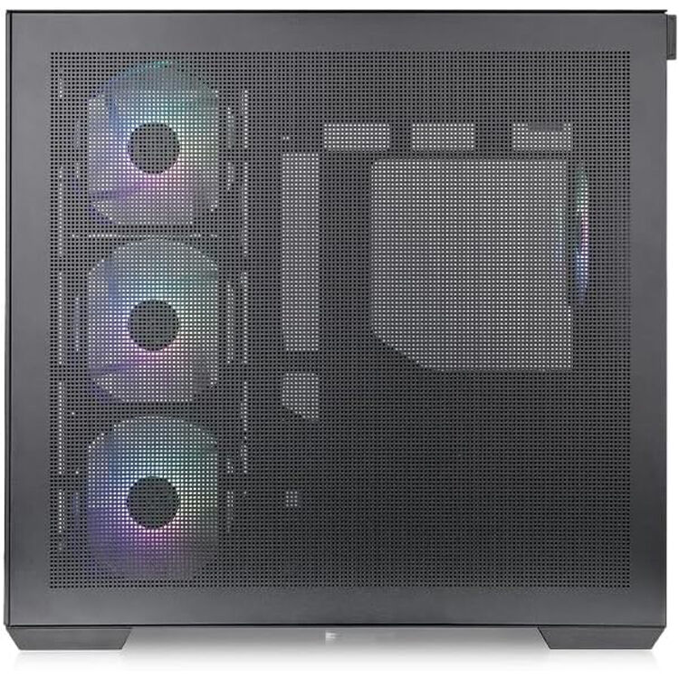 Thermaltake View 380 TG ARGB Case Black mid tower chassis with tempered glass side panel and four ARGB fans — view 5