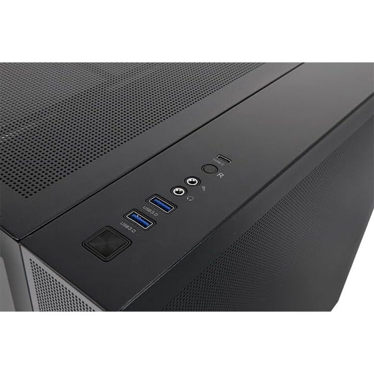 Thermaltake View 380 TG ARGB Case Black mid tower chassis with tempered glass side panel and four ARGB fans — view 6