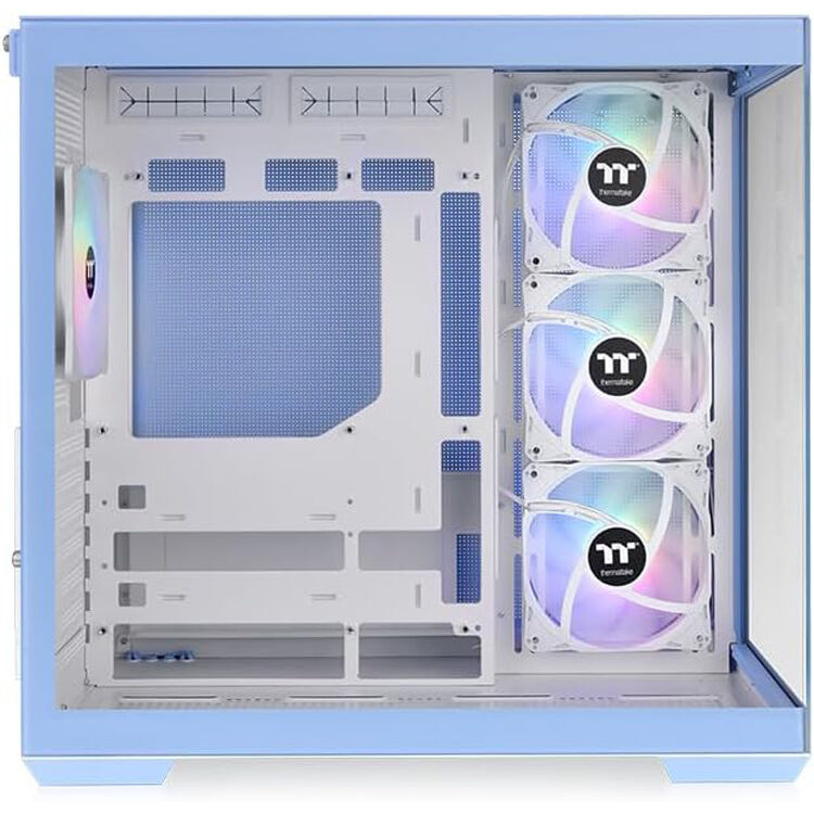 Thermaltake View 380 TG ARGB Blue mid tower case with tempered glass and four ARGB fans — view 4