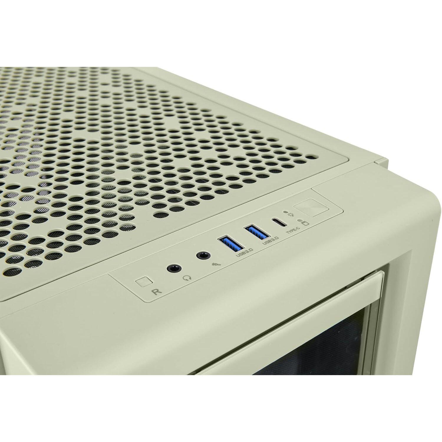 Thermaltake Ceres 350 MX Matcha Green ATX mid tower case with hidden-connector support and front fans — view 7