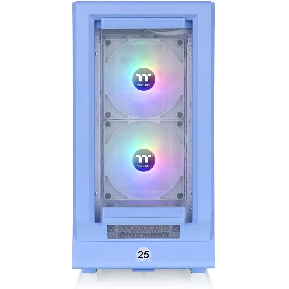 Thermaltake Ceres 350 MX Hydrangea Blue ATX mid tower chassis with Hidden-Connector support and front mesh panels — view 2