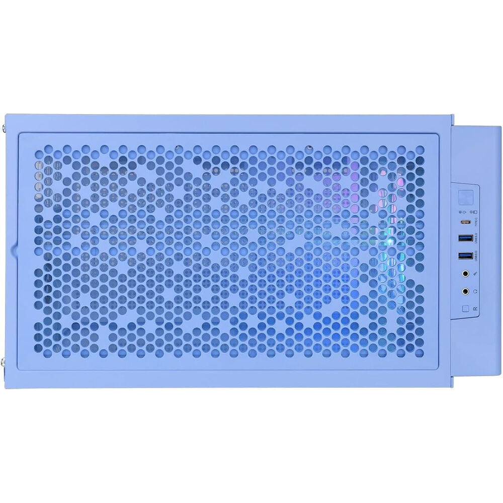 Thermaltake Ceres 350 MX Hydrangea Blue ATX mid tower chassis with Hidden-Connector support and front mesh panels — view 7