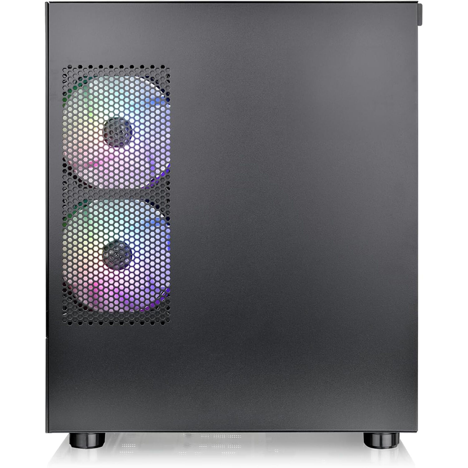 Thermaltake View 170 TG ARGB Black Micro-ATX case with tempered glass panels and three RGB fans — view 5