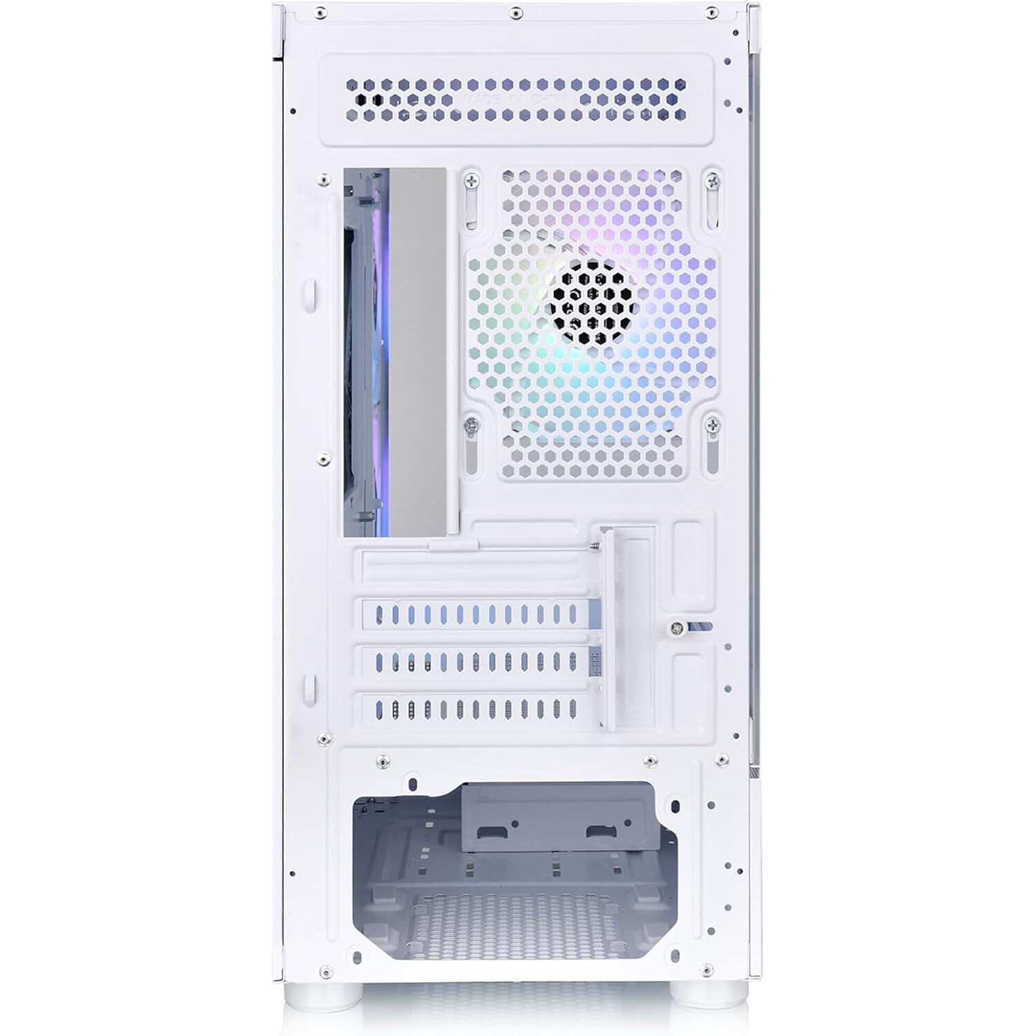 Thermaltake View 170 TG ARGB White micro chassis with tempered glass panels and ARGB fans — view 3