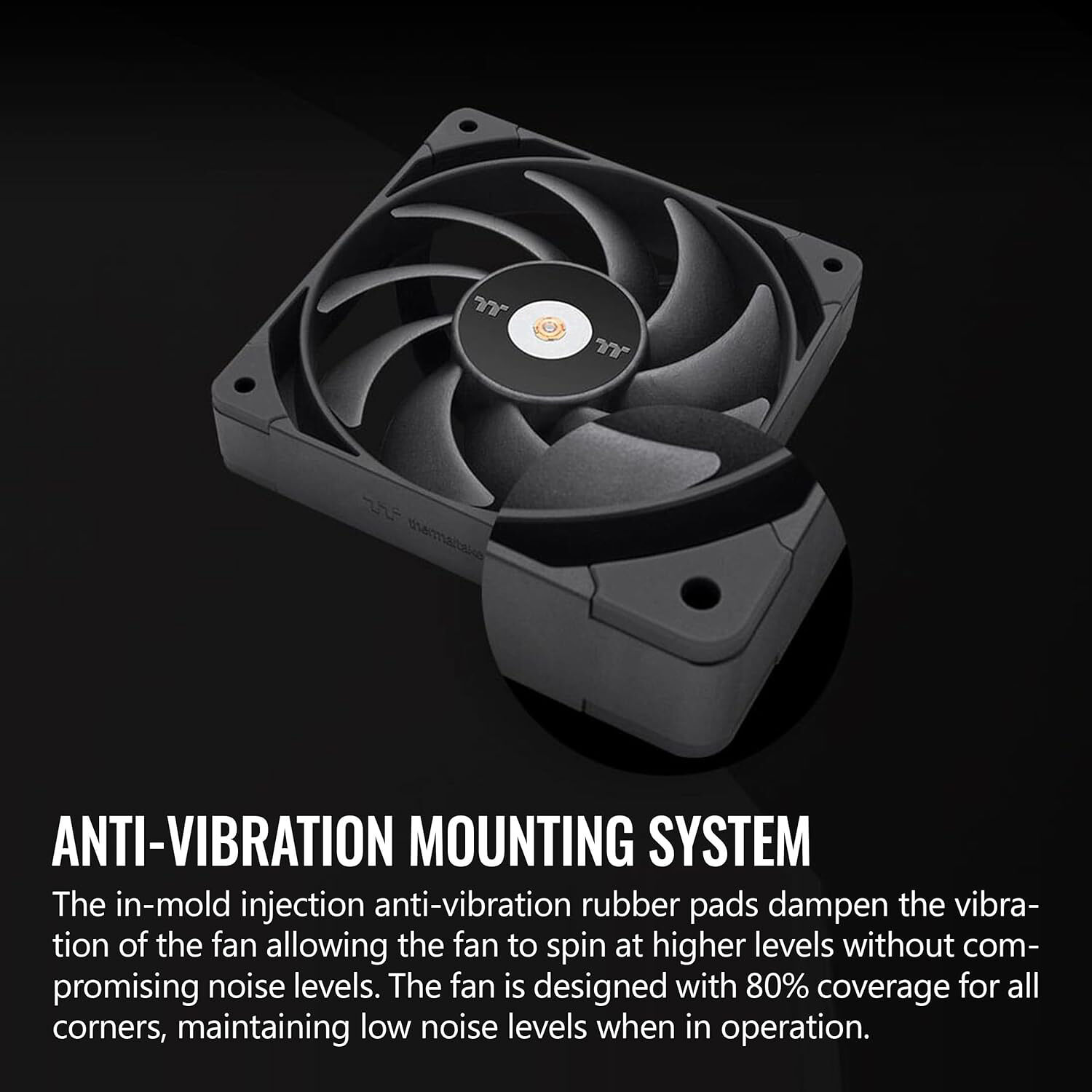 Thermaltake TOUGHFAN 14 Pro Black 140 mm PWM case fan — view 3
