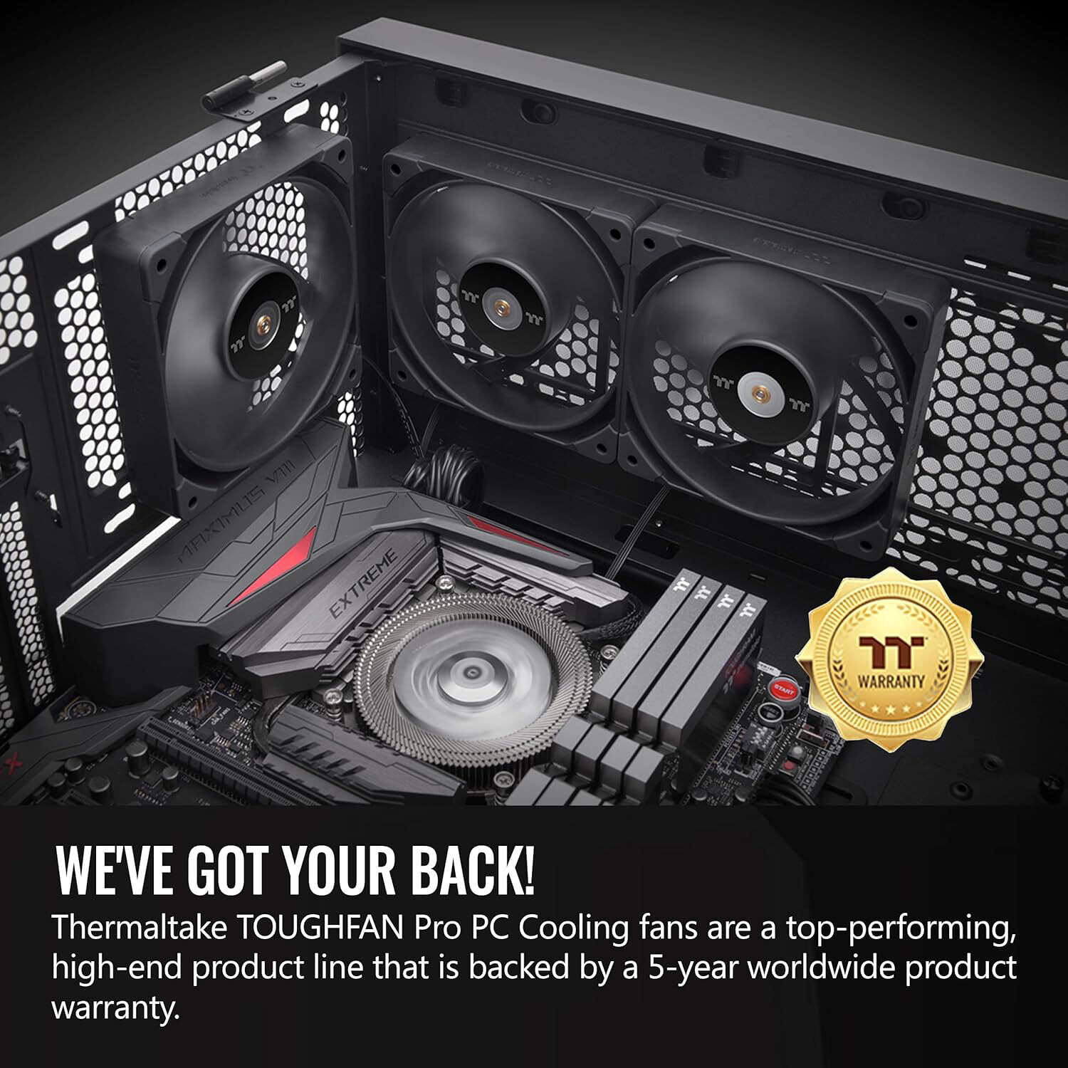 Thermaltake TOUGHFAN 14 Pro Black 140 mm PWM case fan — view 6
