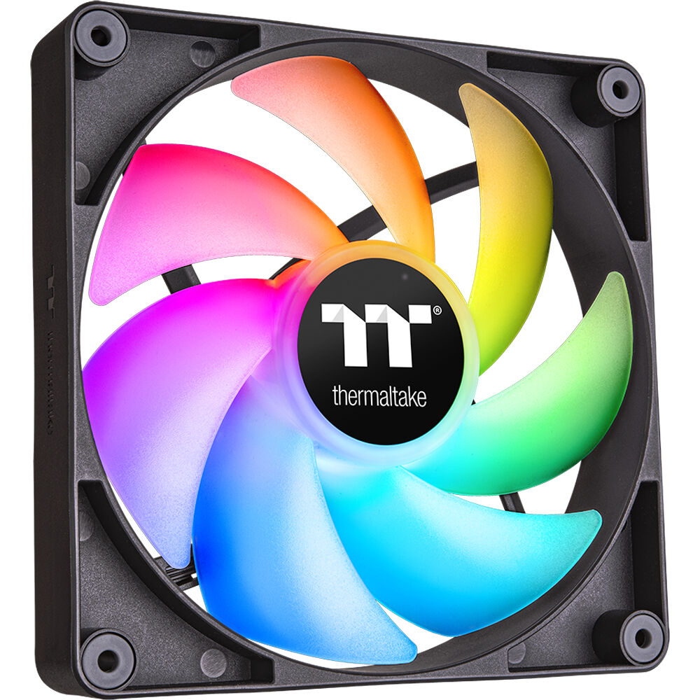 Thermaltake CT120 ARGB 2-pack 120 mm PWM case fans with addressable RGB lighting — view 2