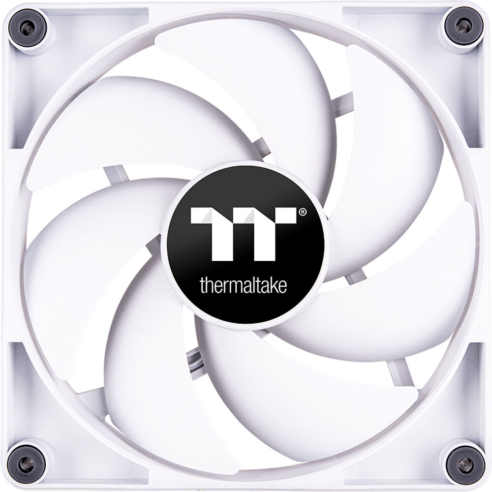 Thermaltake CT120 White 120 mm PWM PC fan 2-pack with clean white frame — view 2