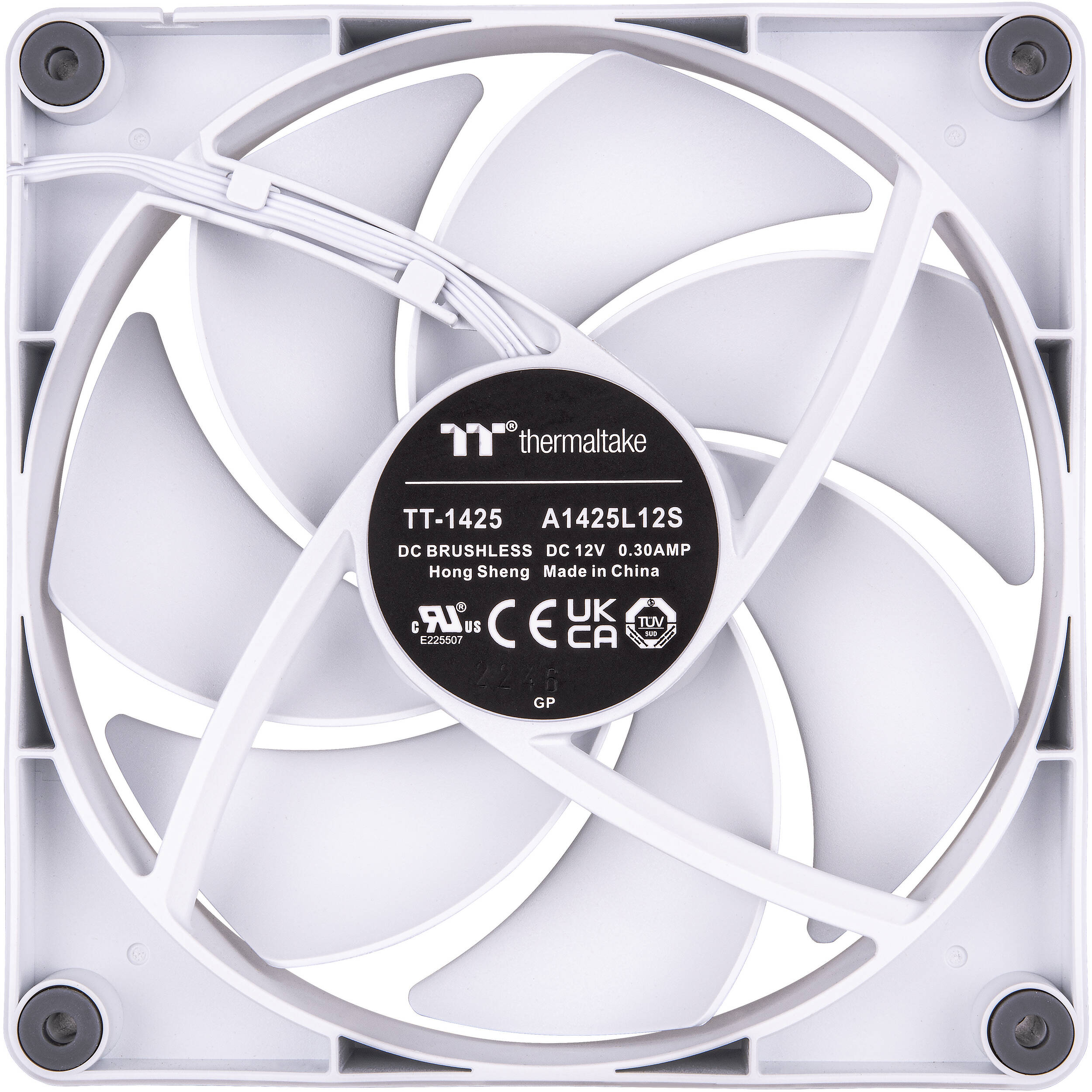 Thermaltake CT140 white 140 mm PWM PC cooling fans 2-pack — view 4